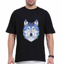 Load image into Gallery viewer, Wolf Oversized T-Shirt for Men-Black-Ektarfa.online
