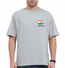 Load image into Gallery viewer, India Oversized T-Shirt for Men-Grey-Ektarfa.online
