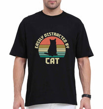 Load image into Gallery viewer, Cat Oversized T-Shirt for Men-Black-Ektarfa.online
