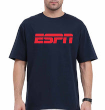 Load image into Gallery viewer, ESPN Oversized T-Shirt for Men-Navy Blue-Ektarfa.online
