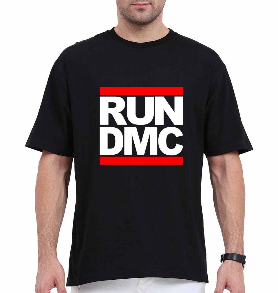 Run DMC Oversized T-Shirt for Men-Black-Ektarfa.online