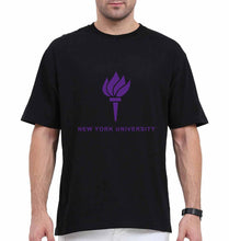 Load image into Gallery viewer, New York University Oversized T-Shirt for Men-Black-Ektarfa.online
