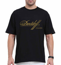 Load image into Gallery viewer, Davidoff Cigars Oversized T-Shirt for Men-Black-Ektarfa.online
