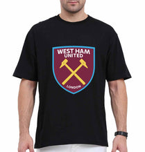 Load image into Gallery viewer, West-Ham Oversized T-Shirt for Men-Black-Ektarfa.online
