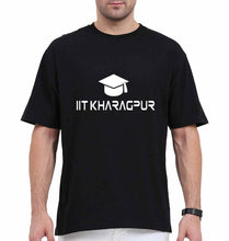 Load image into Gallery viewer, IIT Kharagpur Oversized T-Shirt for Men-Black-Ektarfa.online
