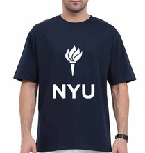 Load image into Gallery viewer, New York University Oversized T-Shirt for Men-Navy Blue-Ektarfa.online

