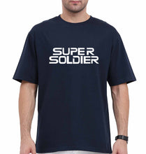 Load image into Gallery viewer, Super Soldier Oversized T-Shirt for Men-Navy Blue-Ektarfa.online

