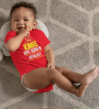 Load image into Gallery viewer, Kings Are Born In August Kids Romper For Baby Boy/Girl-Ektarfa.online
