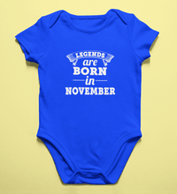 Load image into Gallery viewer, Legends are Born in November Kids Romper For Baby Boy/Girl-Ektarfa.online
