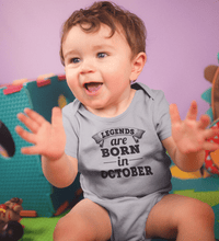 Load image into Gallery viewer, Legends are Born in October Kids Romper For Baby Boy/Girl-Ektarfa.online
