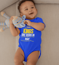 Load image into Gallery viewer, Kings Are Born In May Kids Romper For Baby Boy/Girl-Ektarfa.online
