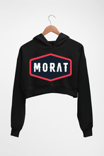 Load image into Gallery viewer, Morat Crop HOODIE FOR WOMEN-Black-Ektarfa.online
