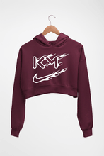Load image into Gallery viewer, Kylian Mbappé Crop HOODIE FOR WOMEN-Maroon-Ektarfa.online
