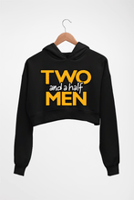 Load image into Gallery viewer, Two and a Half Men Crop HOODIE FOR WOMEN-Black-Ektarfa.online
