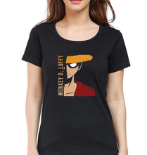 Load image into Gallery viewer, Monkey D. Luffy T-Shirt for Women-XS(32 Inches)-Black-Ektarfa.online
