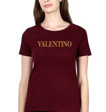 Load image into Gallery viewer, VALENTINO T-Shirt for Women-XS(32 Inches)-Maroon-Ektarfa.online

