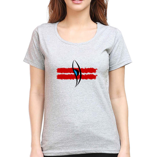 Mahakal Mahadev Bholenath Shiva Shivji T-Shirt for Women-Grey Melange-Ektarfa.online