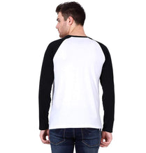 Load image into Gallery viewer, Ektarfa Garments Men Plain T-Shirts &amp; Hoodies Plain Black-White Raglan Full Sleeves T-Shirt
