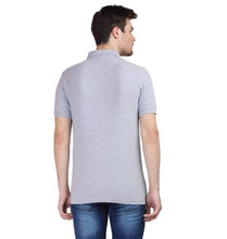 Load image into Gallery viewer, Ektarfa Garments Men Plain T-Shirts &amp; Hoodies Plain Grey Melange Polo T-Shirt
