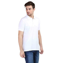 Load image into Gallery viewer, Ektarfa Garments Men Plain T-Shirts &amp; Hoodies Plain White Polo T-Shirt
